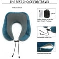 thumbnail image 5 of Memory Foam Neck Pillow with 360-Degree Head Support Lightweight Comfortable Travel Airplane Pillow with Storage Bag for Sleeping, Traveling,Car, Train, Bus and Home Use, 5 of 8