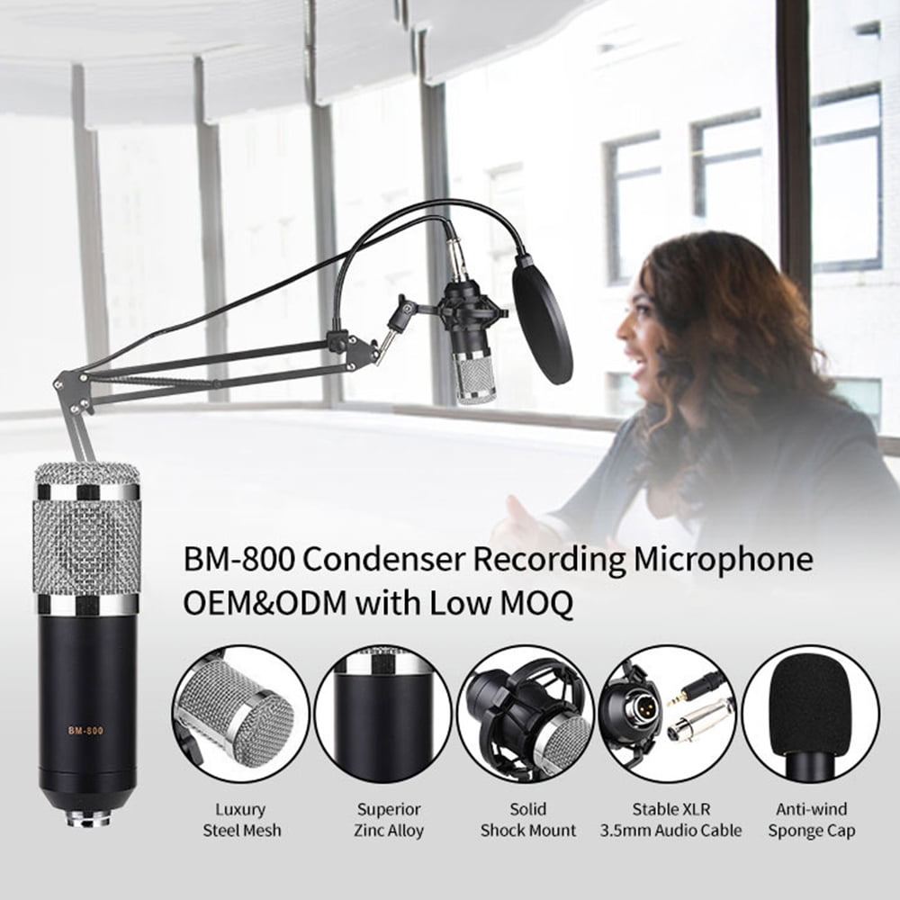 Broadcast Equipment,Stand Equipment With Arm Stand Set Studio Mic Usb Mic Set Professional Condenser Live Arm Stand Live And Mic With Arm Condenser Live Equipment Hxber Usbc 800