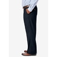 thumbnail image 3 of KingSize Men's Big & Tall Relaxed Fit Wrinkle-Free Expandable Waist Pleated Pants, 3 of 5