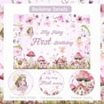 thumbnail image 5 of My Fairy First Birthday Backdrop Pink Purple 1st Happy Birthday Photography Background for Outdoor Indoor Decor One Years Old Party Photo Props Supplies, 5 of 5
