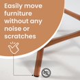 thumbnail image 2 of Deslizadores para muebles Gadgetime USA de 1" con clavo, paquete de 16, 2 of 7