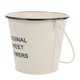 thumbnail image 1 of Mini Iron Bucket Chic Design Trash Can For Garden Living Room Use 18X13.5X11.5Cm Storage 1Pc, 1 of 3