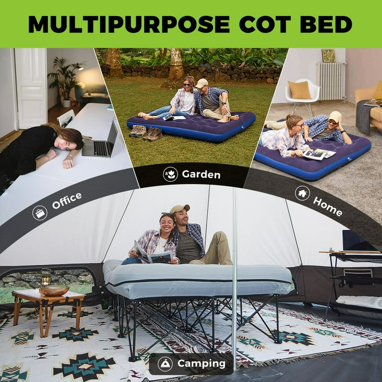 Amazon.com: FUNDANGO Camping Cot for Adults, Padded Camp