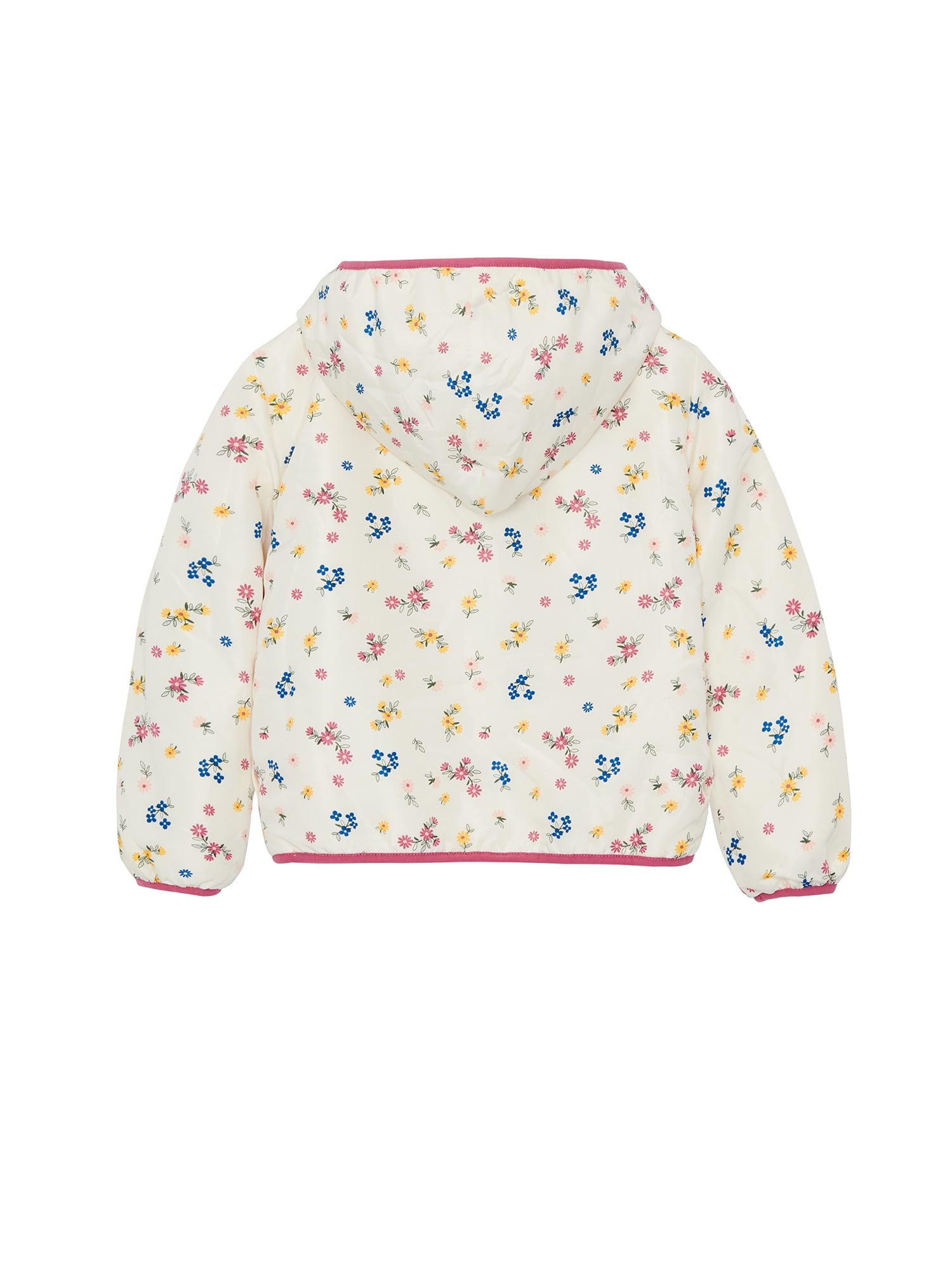 Wonder Nation Toddler Girl Faux Fur Reversible Jacket, Sizes 12M-5T