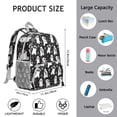 thumbnail image 4 of Forest Bear Student Backpack – Brown Polar Bear Cartoon Print With Cute Wild Hunting Winter Pattern, 4 of 6