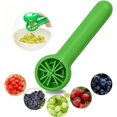 thumbnail image 1 of Cortador de uvas, cortador de frutas y verduras sin cuchilla verde multifuncional, utensilio de cocina, herramienta portátil para dispensador de pizza y ensalada JAMW Sencillez, 1 of 5