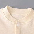 thumbnail image 6 of RUTAYY Boys Girls Sleepwear Summer Fall New Long Sleeved Clothes Boneless Sewing Cotton Blend Bodysuit Classic & Versatile Homewear, Beige, 6-12 Months, 6 of 8