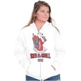 thumbnail image 3 of Icee And Chill Vintage Polar Bear Zip Up Hoodie Men's Women's Brisco Brands M, 3 of 6