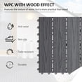thumbnail image 4 of Outsunny WPC Interlocking Deck Tiles, 11 Pack Outdoor Tiles, Grey, 4 of 10