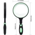 Large Magnifying Glass 10X Handheld Reading Magnifier for Seniors and C