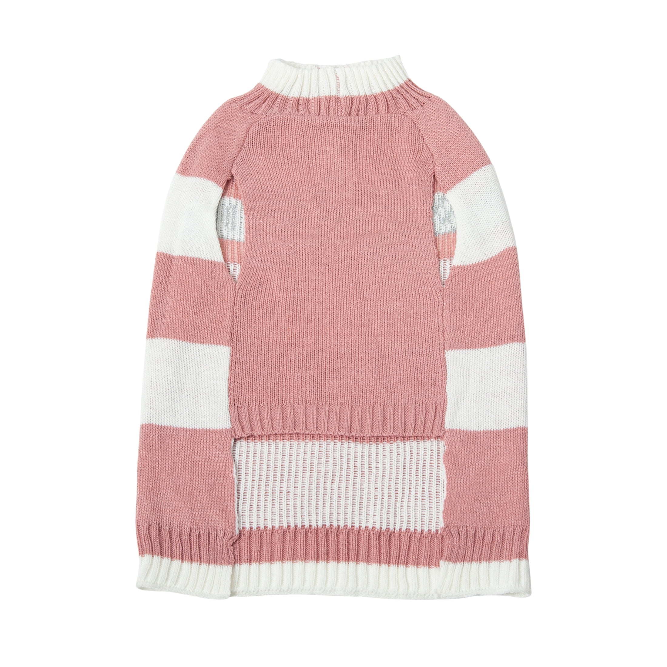 Vibrant Life Winter Dog Clothes Spoiled Pink Sweater, Extra Large