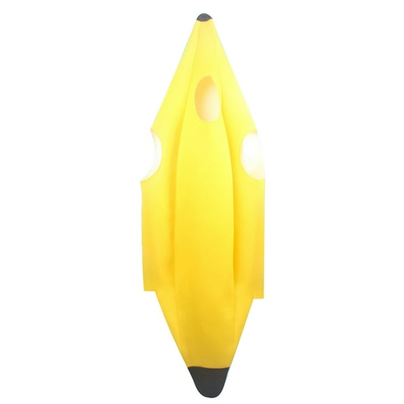Women Men Halloween Party Costume Banana Shape Solid costume; adult halloween costume; Color Bodysuit Sleeveless