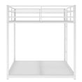 thumbnail image 6 of SESSLIFE Full Over Full Bunk Bed, White Bunk Bed with Metal Frame and Ladder, Space-Saving Design, 6 of 9