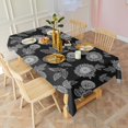 thumbnail image 3 of Pioneer Flower Floral Print Pattern Rectangle Tablecloth 60"x120", Waterproof Polyester Table Cloth, Wipeable Spillproof for Dining Camping Indoor Outdoor, 3 of 6