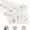 Beige, variant on 8pc-Elegant Sheer Mesh Table Runner with Delicate Floral Embroidery, Mint Green, Soft Drape, Home and Party Decoration