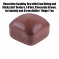 thumbnail image 3 of Chocolate Squishy Toy with Slow Rising and Sticky Soft Texture, 1-Pack, Chocolate Brown, for Relaxation and Relaxation, Squeeze Toy, 3 of 3