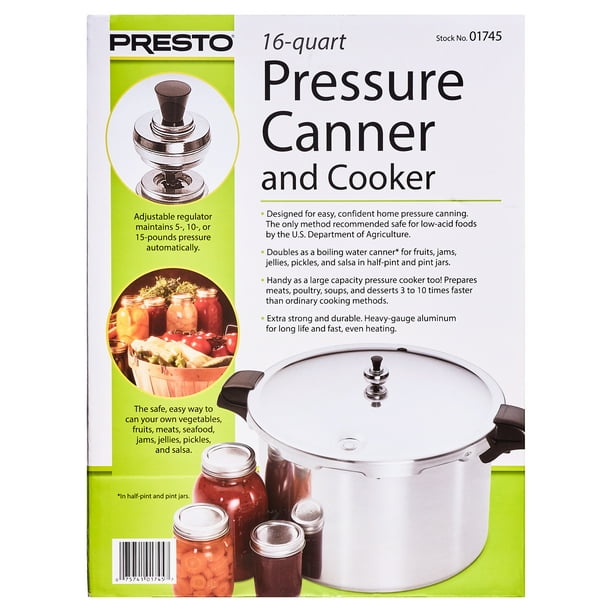 Presto 16-Quart Electric Aluminum Pressure Cooker and Canner