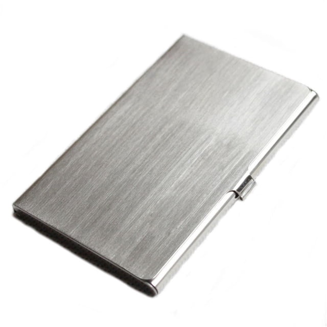 Liquidación de tarjeteros de acero inoxidable, tarjetero de acero inoxidable, caja para tarjetas de visita.