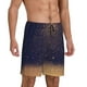 thumbnail image 2 of Balery Gold Black Glitter Pantalones cortos de pijama de punto de algodón para hombre con cinturilla y bolsillos-Medium, 2 of 6
