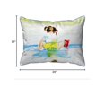 thumbnail image 2 of Betsy Drake Interiors Pigtails Playing Extra Large Zippered Indoor/Outdoor Pillow 20x24, 2 of 2