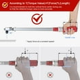 thumbnail image 4 of VANPO Click Torque Wrench 1/2 inch, 20-160Ft.lbs Socket Ratchet Set 2 Extensions 75 mm,125 mm, 5 sockets 17 mm,19 mm,21 mm,23 mm,24 mm, 4 of 8