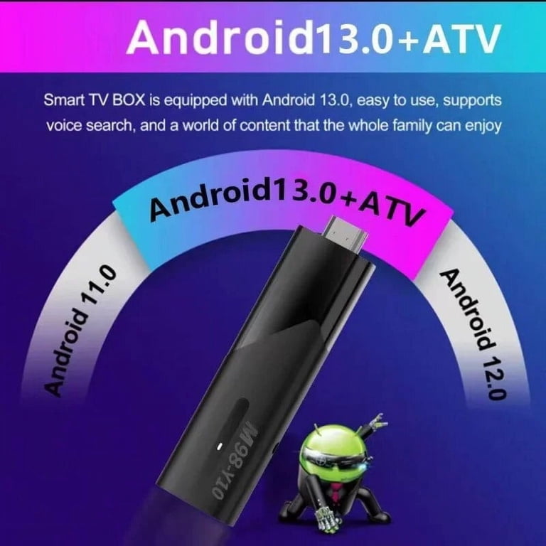 M98-Y10 ATV Smart TV Stick, Dual WiFi 2.4G 5G, HD 6K 1080P