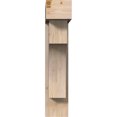 thumbnail image 2 of Ekena Millwork 7 1/2"W x 28"D x 36"H Westlake Block Smooth Bracket w/ Offset Brace, Douglas Fir, 2 of 25