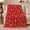 Heart Snowflakes, variant on White Snowflakes and Hearts on Red, Festive Holiday Style for Christmas Lovers, Classic Winter Pattern and Christmas Gift, Warm Flannel Blanket for Family Room and Bedroom, Home Decor