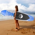 thumbnail image 4 of SereneLife Inflatable Stand Up Paddle Board (6 Inches Thick) with Premium SUP Accessories & Carry Bag | Wide Stance, Bottom Fin for Paddling, Surf Control, Non-Slip Deck | Youth & Adult Standing Boat, 4 of 5
