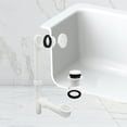 thumbnail image 2 of Westbrass 14" White Polypropylene Tip-Toe Drain Bathtub Assembly with 2-Hole Overflow, Powder Coat White, 2 of 12