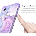 thumbnail image 5 of Casetego Phone Case for iPhone XR,Heavy Duty Shockproof Protection Hard Plastic+Silicone Rubber Hybrid Protective Cover for Apple iPhone XR 6.1 Inch 2018,Purple Marble, 5 of 7
