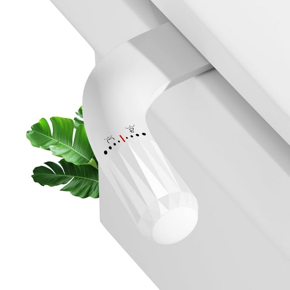 Bidet Attachment for Toilet, Dual Nozzle Bidet Toilet Seat, Non-Electric Ultra-Thin Bidets for Existing Toilets, Rear/Feminine Wash with Adjustable Water Pressure (White)