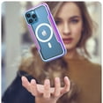 thumbnail image 5 of Case for iPhone 15, Clear Magnetic Phone Case Compatible with MagSafe, Anti-Scratch Shockproof Transparent Protective Cover Support Wireless Charging for iPhone 15, Rainbow, 5 of 10