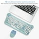 thumbnail image 3 of Combo De Teclado Y Mouse Inalámbricos, Teclado De Máquina De Escribir Retro Colorido Con Teclas Redondas, Mouse Y Teclado Inalámbricos Para Computadora Portátil, 3 of 7