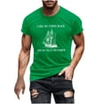 thumbnail image 2 of Qertyioot T-Shirt Décontracté pour Hommes à Manches Courtes Imprimé Col Rond, 2 of 4