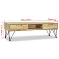 thumbnail image 2 of vidaXL TV Stand 47.2"x13.8"x13.8" Solid Teak, 2 of 9