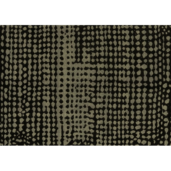 Ahgly Company Indoor Rectangle Abstract Brown Modern Area Rugs, 5' x 7'