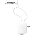 thumbnail image 3 of Blank Strung Merchandise Pricing Tags, 1.3" W x 1.9" H Size # 6 Tags with String, White, 500 Pack, 3 of 3