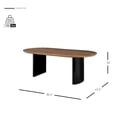 thumbnail image 3 of Conway 86.5" Oval Dining Table, 3 of 10