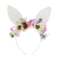 thumbnail image 1 of Lindo gato orejas diadema traje decoración flor corona para rendimiento fiesta de pascua cosplay niñas mujeres jinwen Sombreros de corona, 1 of 8