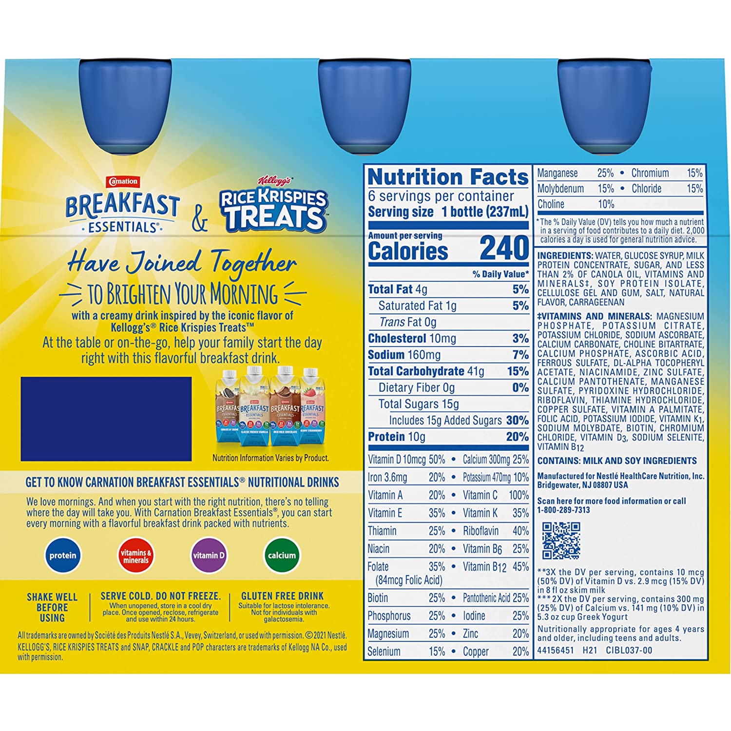 Buy Carnation Breakfast Essentials Kellogg’s Nutritional Drink Rice