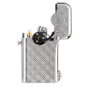 Swiss Retro Brass Kerosene Lighter,Automatic Ignition, Refillable, Soft-Flame, Safety Lock, Grinding Wheel, Engraving, Luxury, Collectible, Mens Gift, Thorens Gen 1 Single Claw Plum Pattern