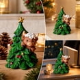 thumbnail image 2 of Highland Cow Christmas Figurine Emerging from Tree for Mantel Tabletop Holiday Decor and Seasonal Holiday Display, 2 of 6