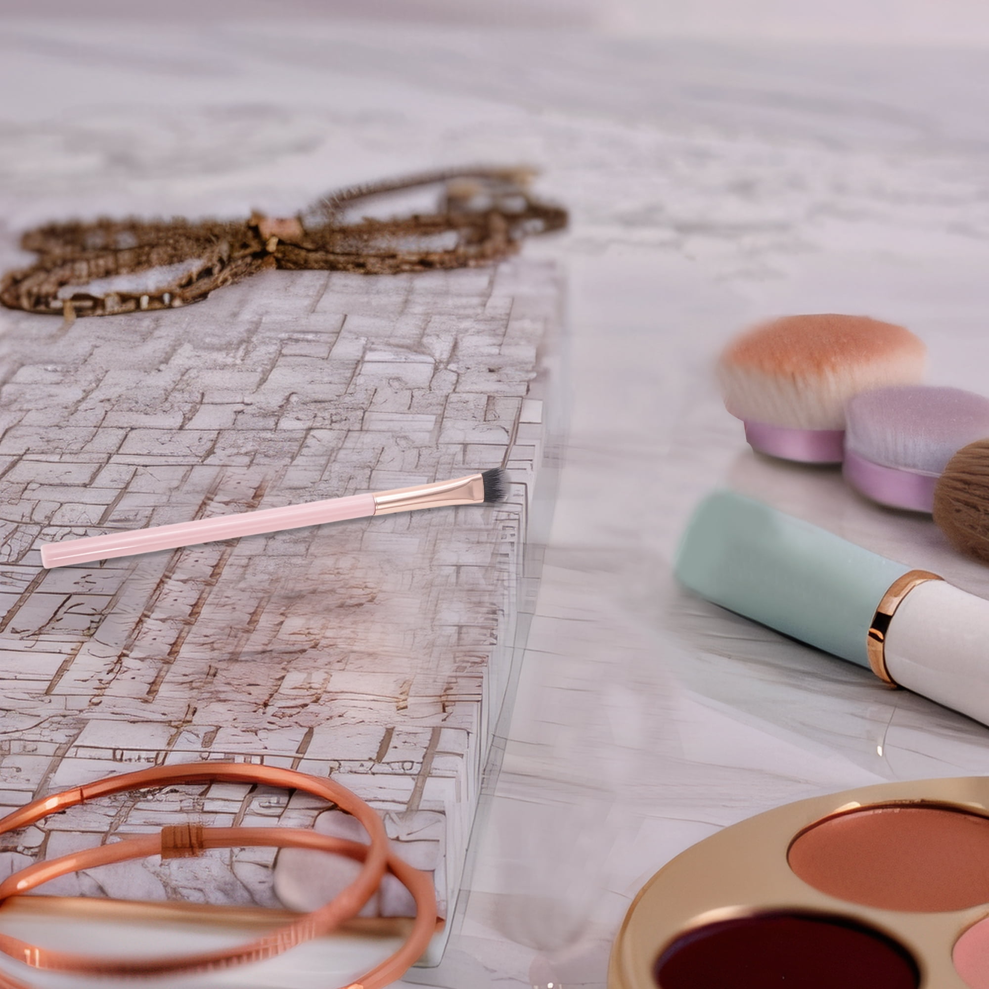 Unique Bargains 1 Pc Portable Eyeshadow Brush Large Pink