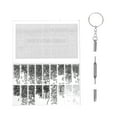 thumbnail image 1 of Ensemble de Réparation de Lunettes de Soleil 1000 Pcs Ensemble Argent Petit Rectangulaire en Acier Inoxydable pour Accessoires de Lunettes, 1 of 8