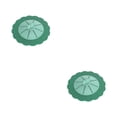 thumbnail image 1 of Matsuzay Cubierta de drenaje de piso de silicona desodorante portátil colador de baño de cocina giratorio accesorios de filtro de cabello Verde 2piezas, 1 of 6