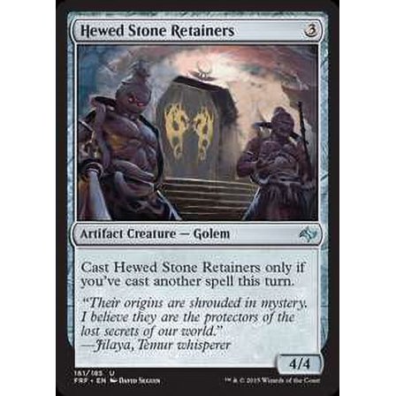 MtG Fate Reforged Uncommon Hewed Stone Retainers (Foil) #161