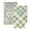Sage Green And Ivory Iconic Green&Beige, variant on 2-Pack Soft 100% Cotton & Highly Absorbent Bath Towel 2 Defferent Pattern Designs Black Crosses Soft Pastel Colors