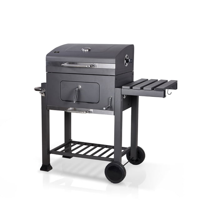 Asador de Carbón Avera ACB03 Con Elevador de Parrilla Acero 0.7mm Gris