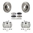 thumbnail image 1 of Transit Auto Front Disc Brake Caliper Rotors and Semi-Metallic Pads Kit for Car Toyota RAV4 LE KC8-100016P, 1 of 11